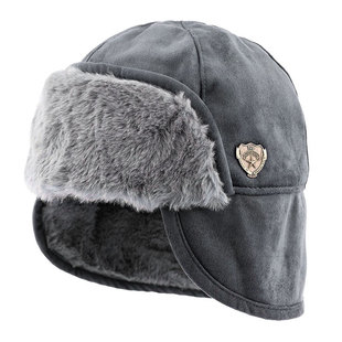 帽子男冬季防寒雅痞地主帽秋冬瓜皮帽女加绒加厚雷锋帽护耳保暖帽