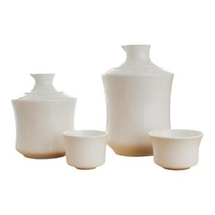 半斤骨瓷温酒器温酒壶套装烫酒壶黄酒杯家用老式陶瓷中式白酒酒具