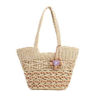 2025新款编织包包女式大容量托特包海边沙滩草编包休闲单肩手提包