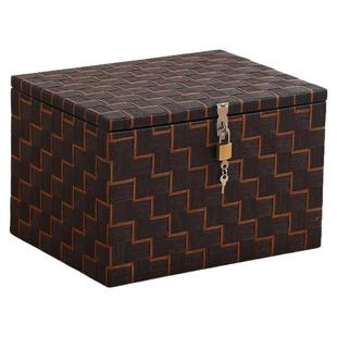 带锁的收纳箱子保管箱学生宿舍零食收纳柜可上锁收纳盒衣服整理箱