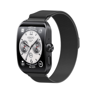 适用于oppowatch4pro手表表带新款米兰磁吸金属腕带watch3pro运动透气sport替换带watch2/1男女通勤时尚表链