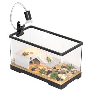 最萌乌龟饲养缸家用小别墅饲养箱带晒台养乌龟专用缸生态鱼缸龟缸