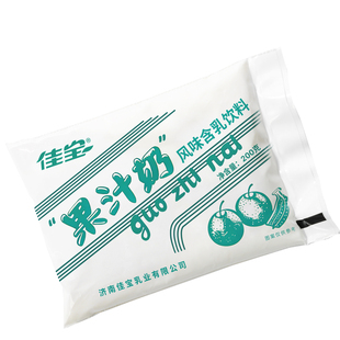 【童年回忆！】济南佳宝果汁奶低温含乳饮料添加香蕉汁 200g/袋
