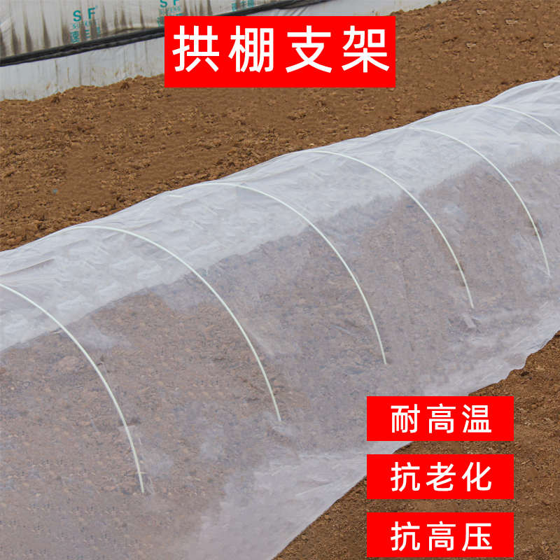 小拱棚支架拱杆竿大棚骨架内棚套棚菜棚保温棚玻璃纤维杆园艺农用