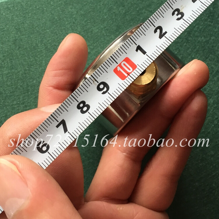 0-1.6MPa空气压缩机防震压力表16bar空压机不锈钢耐震压力表YN50
