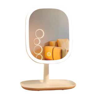 led化妆镜带灯台式学生宿舍桌面补光神器便携高清梳妆台美妆镜子
