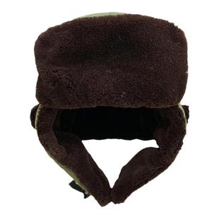 雷锋帽涤卡布料温区栽绒帽男士冬季保暖加厚棉帽防寒防冻护耳帽