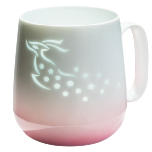 山水间仙鹿梦马玲珑情侣对杯高颜值陶瓷马克杯子女男礼品生日杯子