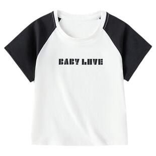 babylove婴儿短袖t恤夏季薄款宣纸速干男女宝宝上衣休闲户外夏装