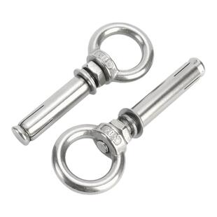 304不锈钢膨胀螺丝带环挂钩带圈加长万能吊环膨胀螺栓M6M8M10M12