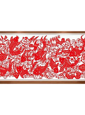布同新中式客厅中国剪纸