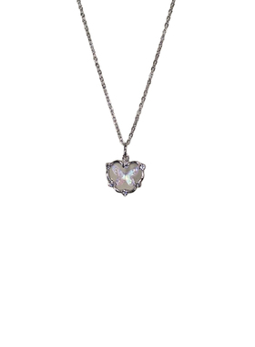 Cute运气古着女生爱心吊坠项链