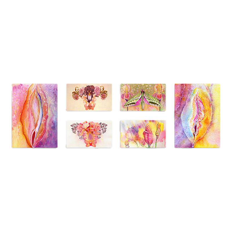 整套油画风私密花园艺术挂画 医美现代美容院抽象装饰画医院墙画