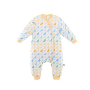 良良婴儿恒温分腿睡袋秋冬加厚防踢被