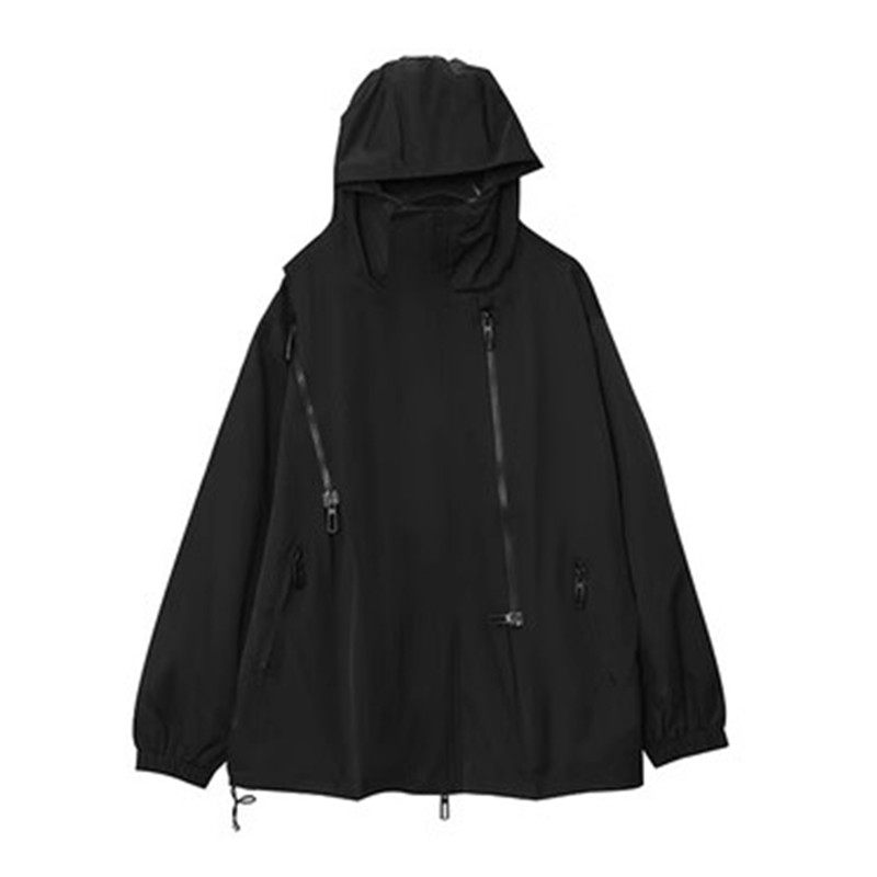 特大码春秋休闲冲锋衣风衣外套女