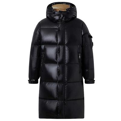 雅鹿中长款高蓬极寒可拆帽羽绒服