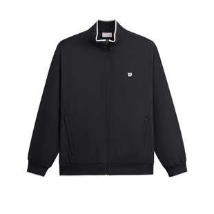 Wilson威尔胜官方冬季男士百搭经典立领飞织拼接防泼水棉服外套