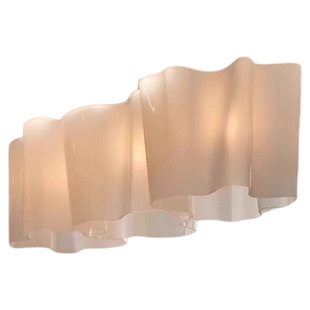 logico法式中古设计师餐厅吊灯简约客厅吊灯别墅云朵玻璃卧室主灯