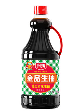 厨邦金品生抽1.48kg大瓶装