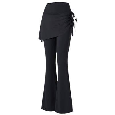 健身女孩瑜伽裤高腰收腹微喇显瘦