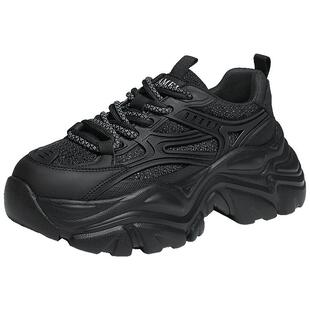 骆驼女鞋春夏时尚休闲厚底老爹鞋女增高运动休闲鞋