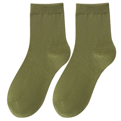 菌草抑菌精梳棉男中筒袜无骨缝