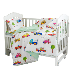 定做纯棉布料被套垫套褥套幼儿园婴儿儿童套子全棉床品三件套单件