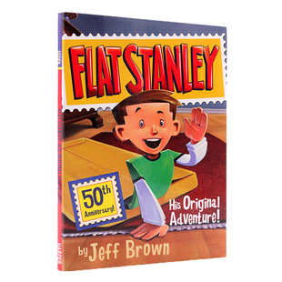 纸片人扁平斯坦利系列英文原版 Flat Stanley 初的冒险 His Original Adventure 青少年经典读物章节书 儿童小说