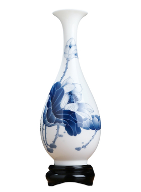 陈雪娥大师作品陶瓷手绘花瓶