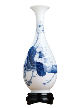 陈雪娥大师作品陶瓷手绘花瓶