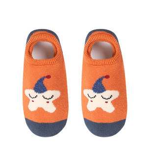 秋冬加绒加厚保暖毛圈袜宝宝冬天鞋袜1-5岁男女童防滑学步地板袜