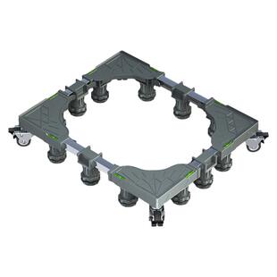 加厚冰箱底座十字对开门通用冰箱支架多功能可移动万向轮垫高托架