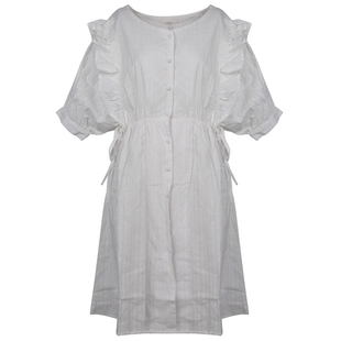 Nice Claup夏季日系可爱舒适透气衬衫式连衣裙0821040140