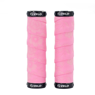 VELO维乐山地车折叠车把套舒适防滑减震粉色锁死把套握把852AD3