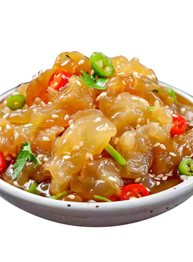 即食海蜇头海蜇丝凉拌老醋海鲜海蜇皮爽口凉拌菜凉菜桶装新鲜野生