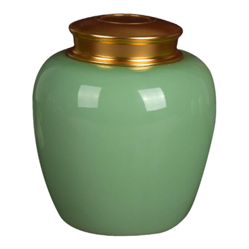 龙泉青瓷中号酒坛型茶叶罐