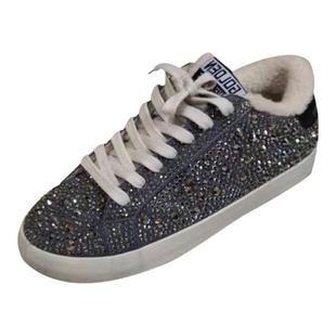 东大门女鞋厚底加绒棉鞋运动板鞋休闲水钻脏脏鞋星星鞋脏脏鞋棉鞋