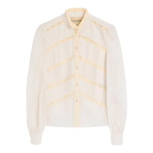 [季末优惠][礼物][3期免息]华伦天奴VALENTINO女士欧根纱衬衫