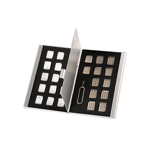 手机外置Nano sim卡单双层金属收纳神器抗压保护面积小方便携带