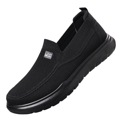 木林森男鞋春秋季透气软底网面鞋