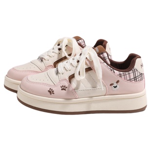 环球板鞋女款休闲百搭厚底鞋子学生鞋卡通可爱初中女生鞋子小众鞋