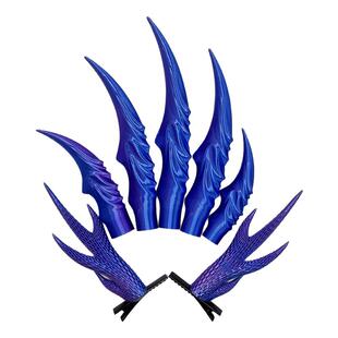 裂空爪道具套装哪吒同款cos儿童款敖闰敖丙龙角头饰发夹表演发卡