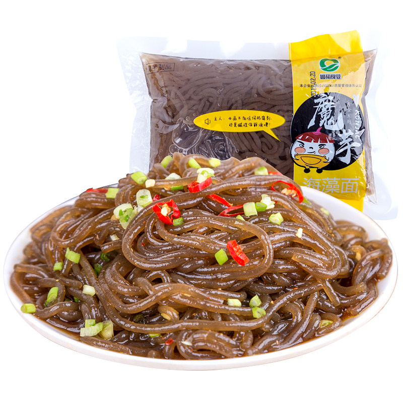 手工自制海藻低卡饱腹粉丝面条
