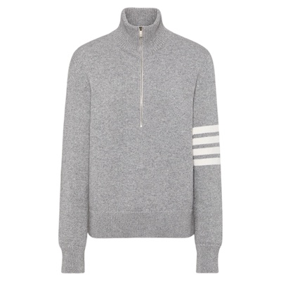 女式针织套头衫半高领拉链