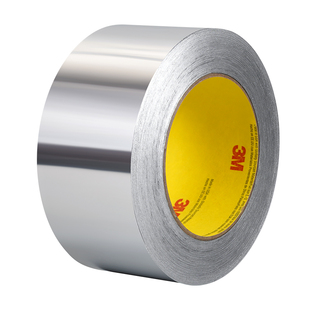 3M正品铝箔胶带密封金属导热加厚耐高温阻燃胶带防水保温管油烟机隔热防晒空调抗干扰屏蔽耐腐蚀自粘单面胶带