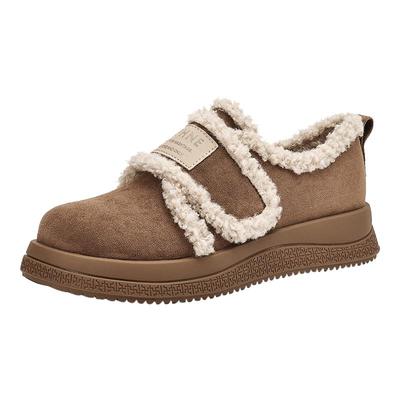 达芙妮厚底雪地靴加绒勃肯鞋保暖