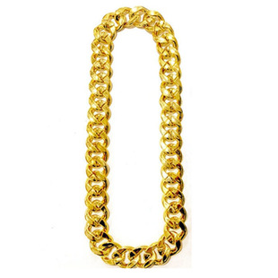 爆款网红搞笑道具假黄金项链仿真不掉色男大金链子社会人个性首饰