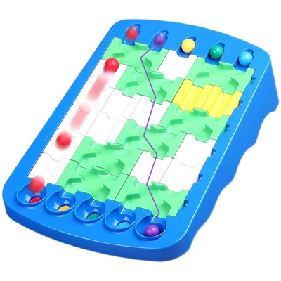 儿童寻找路线走珠滚动益智玩具