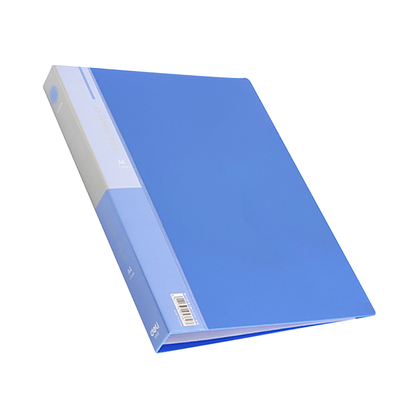 得力三孔文件夹插页袋塑料打孔夹