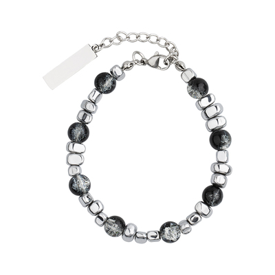 猫眼石拼接钛钢百搭手链